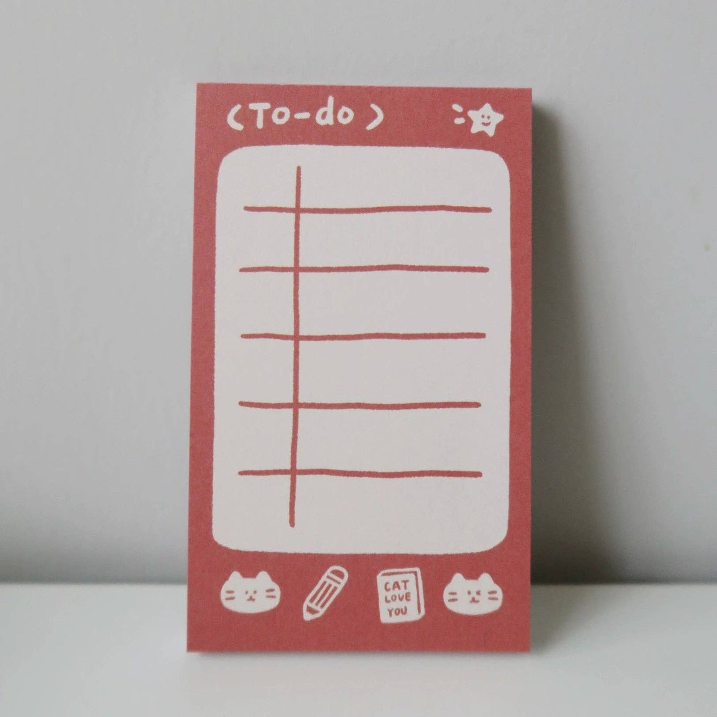 Cat Memo Note Pad: To Do