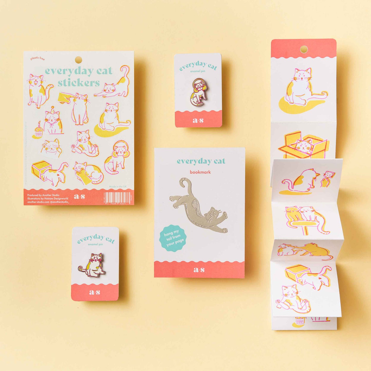 Everyday Cat Steel Bookmark