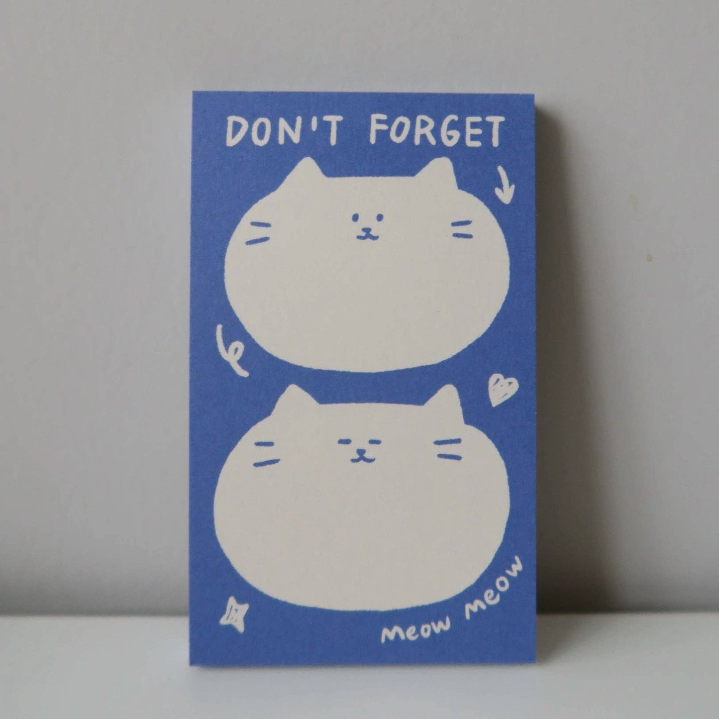 Cat Memo Note Pad: Don’t Forget