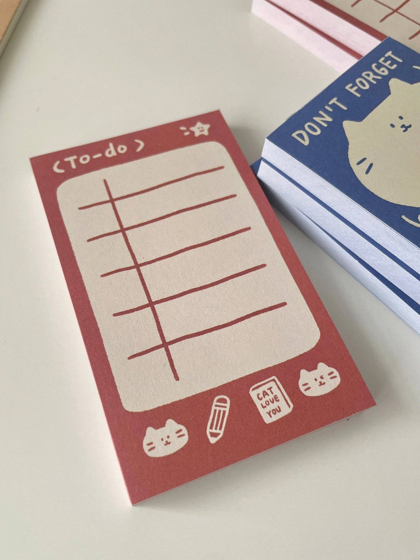 Cat Memo Note Pad: To Do