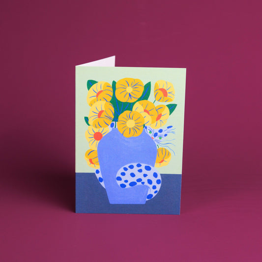 Hidden Cat Greetings Card by Agathe Singer