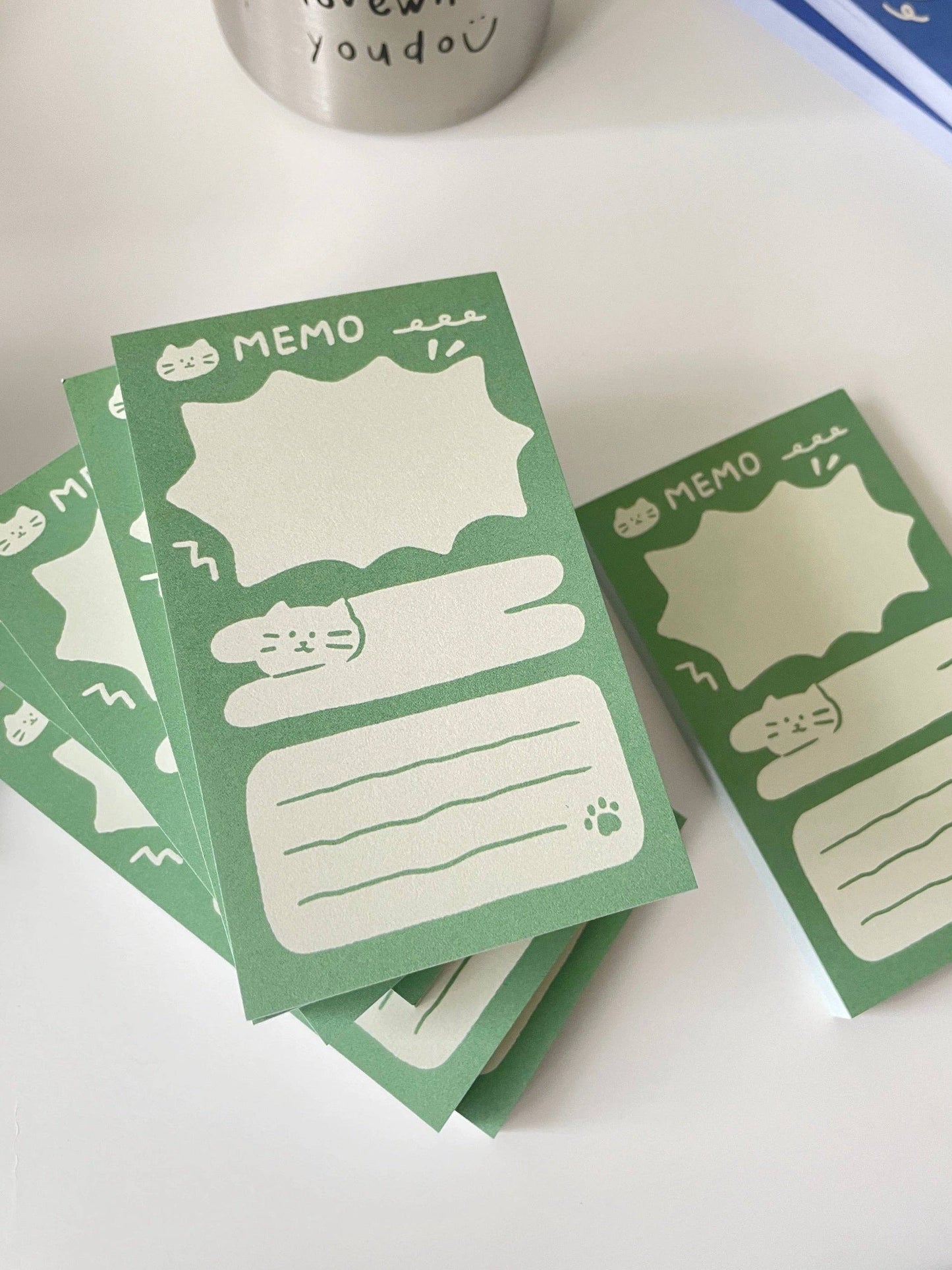 Cat Memo Note Pad: Memo