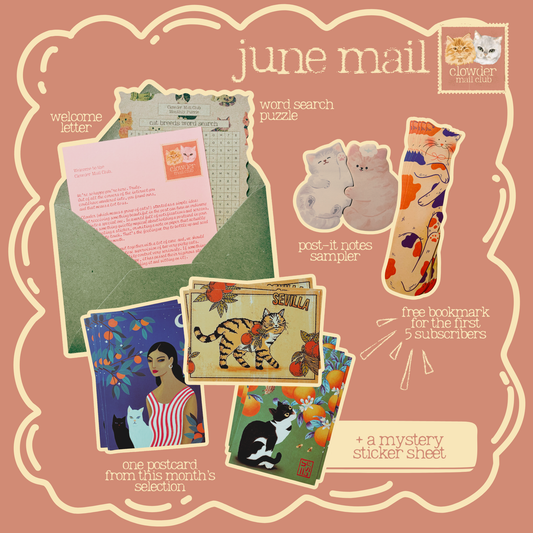 Monthly Clowder Snail Mail Club